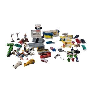 Lot Random Mixed Brands Micro Machines Car Wash Small People Locomotives Cars